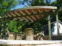 Corner Pergola with Sun Shade